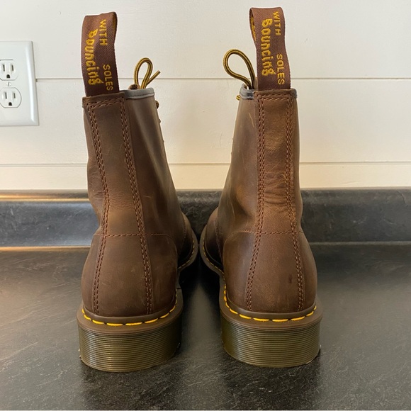 Dr. Martens 1460 Crazy Horse Boot, Brown, Men’s Size 11 - Picture 7 of 12